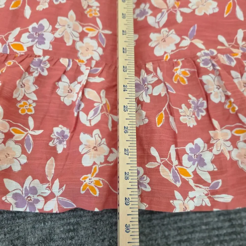 GAP Kids Girl's Size Medium Floral Print Ruffle Hem Lined Sundress NWT